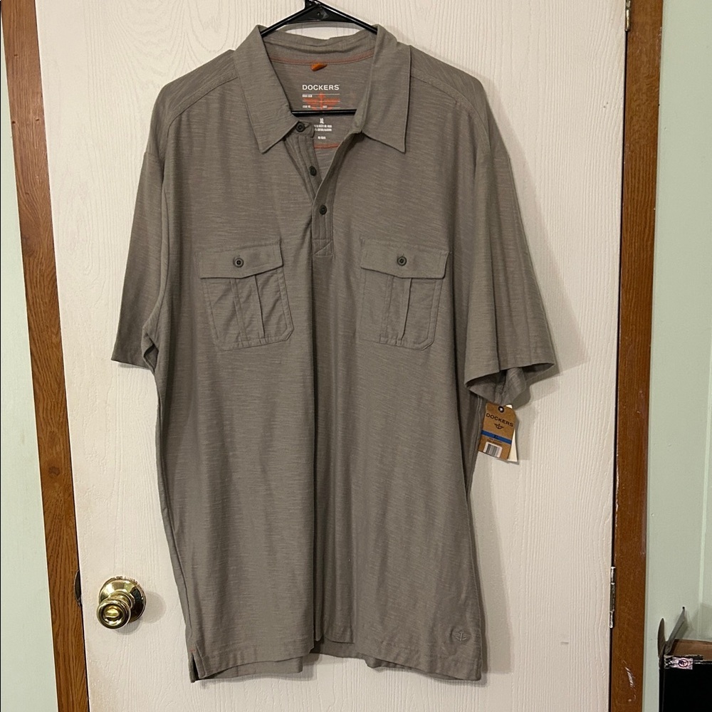 Dockers Men's Grey Polo Shirt